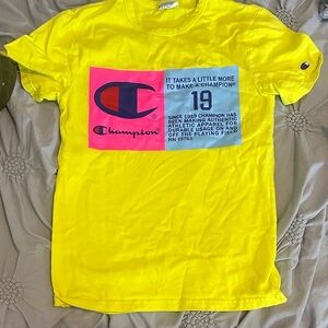 Champion Kids Yellow Tee with Graphic Print